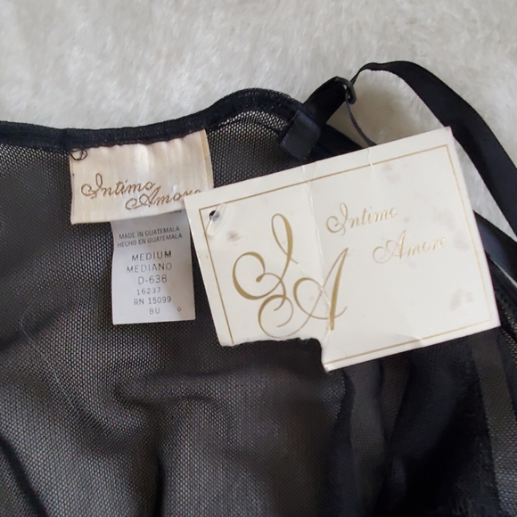 Bodysuits black lace women size M  New - Picture 5 of 6